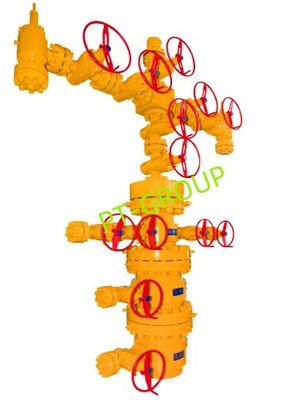 API 6A Anti-corrosie gespleten bron en kerstboom 2 1/16 &quot; - 7 1/16 &quot;